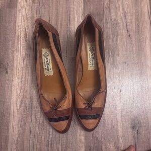 Vintage Dr. Marco Italian leather pointed toe block heel pumps 🤎